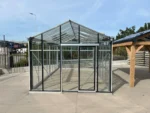 Leisure Greenhouse with Sliding Door – 4000 x 3500mm - Image 3