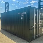 New 20ft Plywood-Lined Shipping Container – RAL6007 Green