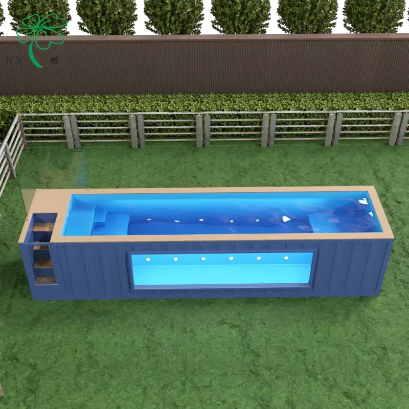 Piscine-en-fibre-de-verre-personnalisee-en-usine.webp Kaixin KXSP-07 Container Swimming Pool - Image 1