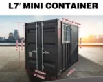 Rhino-Cross-Containers 7ft Black Storage Container - Image 8